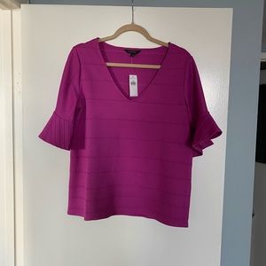 Banana Republic fuchsia top size large